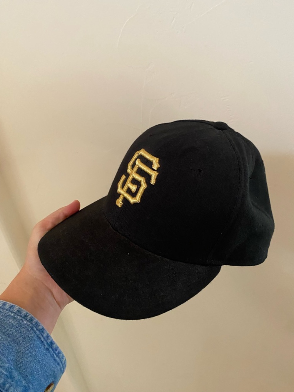 New Era San Francisco Giants Black Gold 59FIFTY Fitted Hat 7 1/2